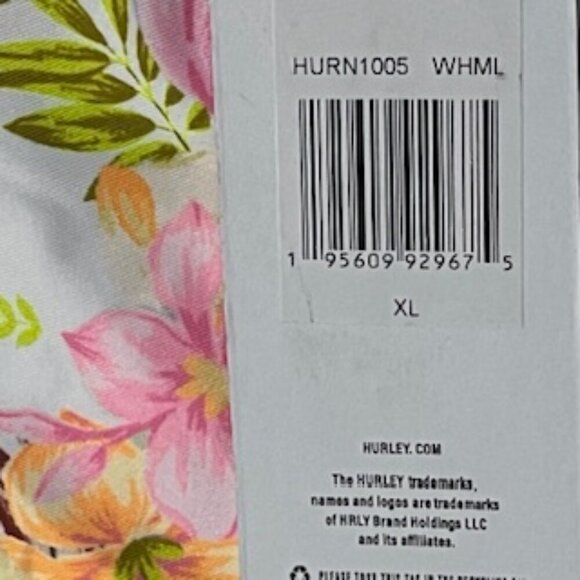 NEW Hurley White Floral Long Sleeve Back Zip Surf Suit Women’s Size XL NWT - Picture 10 of 14